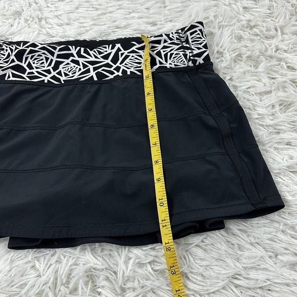Lululemon Pace Rival Skirt II (Regular) Black / Posey Black White - Picture 2 of 6